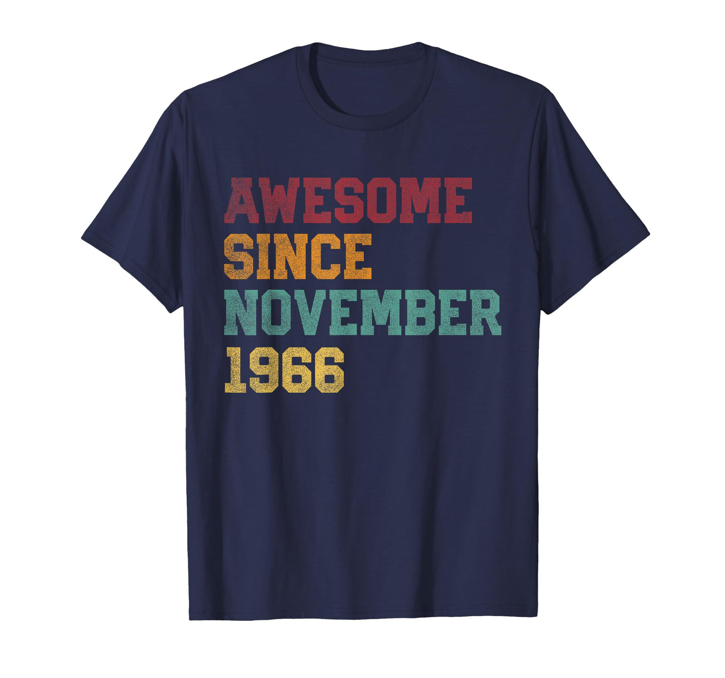 Retro 59th Birthday 59 Years Old Awesome Since November 1966 T-Shirt