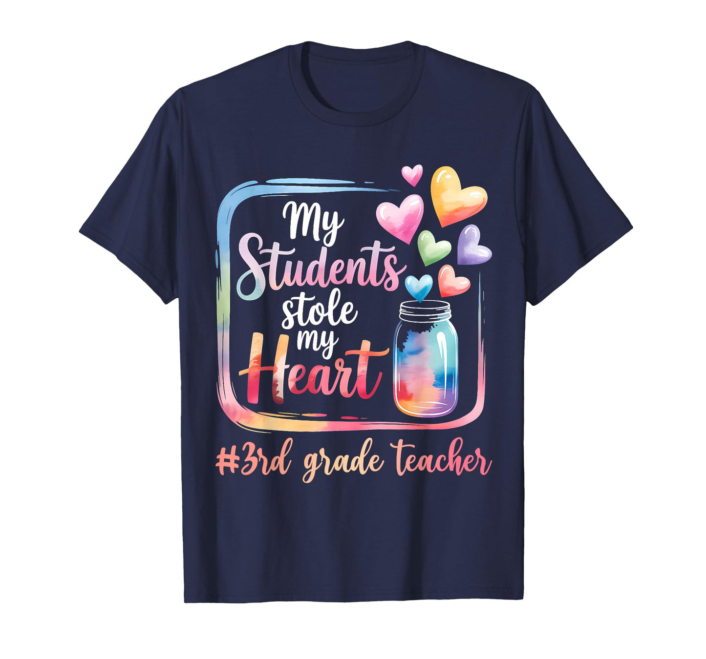 My Student Stole My Heart 3rd Grade Teacher Valentine Womens T-Shirt