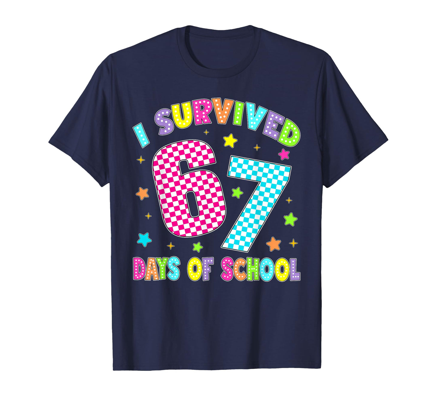 I Survived 67 Days of School Six Seven 67 Meme Slang Kids T-Shirt