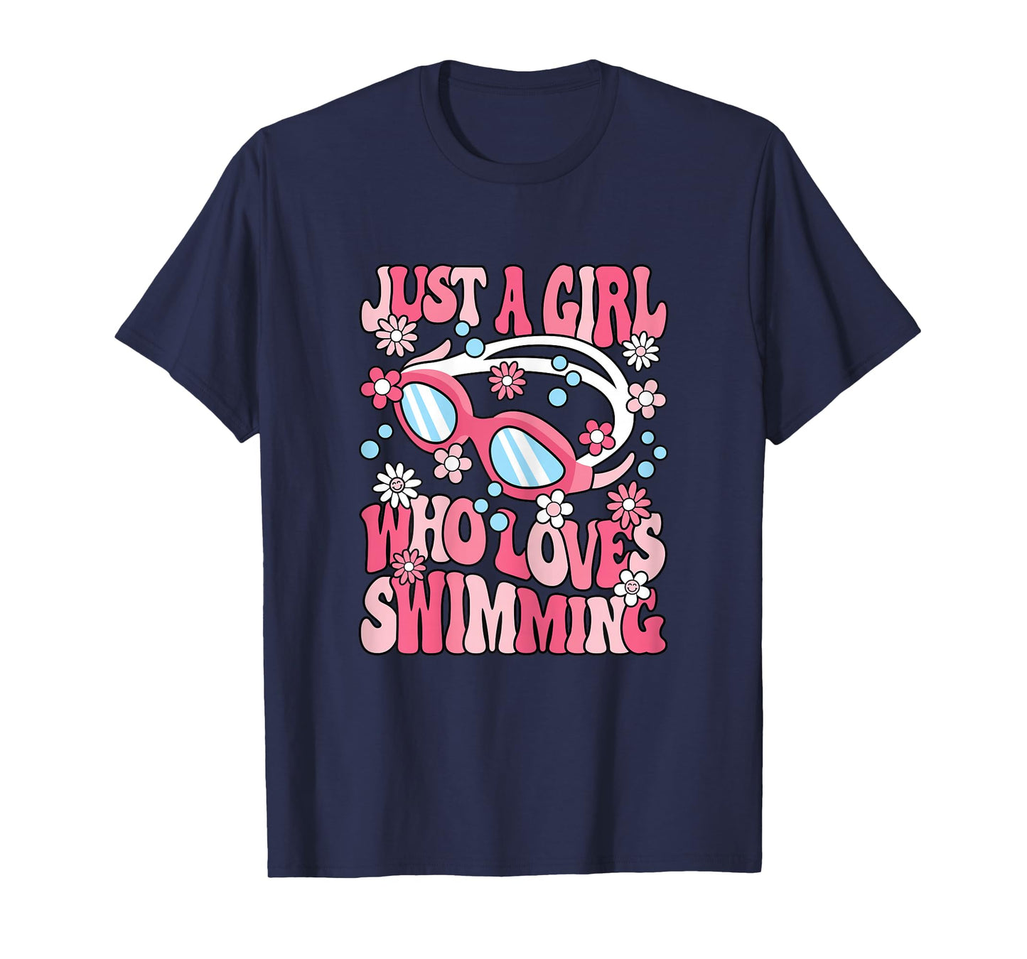 Just A Girl Who Loves Swimming Swim Swimmer Girls Kids T-Shirt
