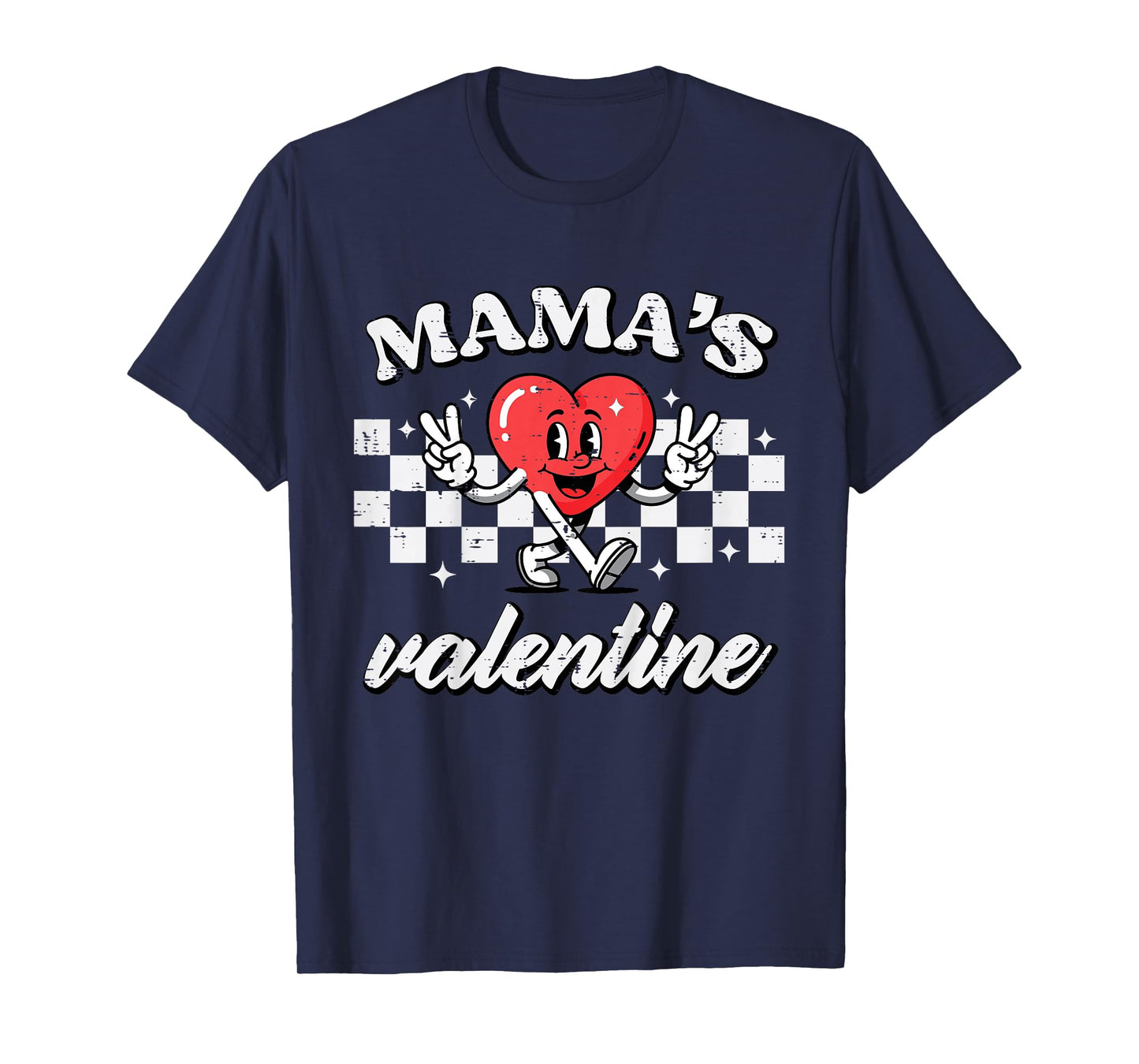 Kids Mamas Valentine Heart Peace Valentines Day Boys Kids Toddler T-Shirt