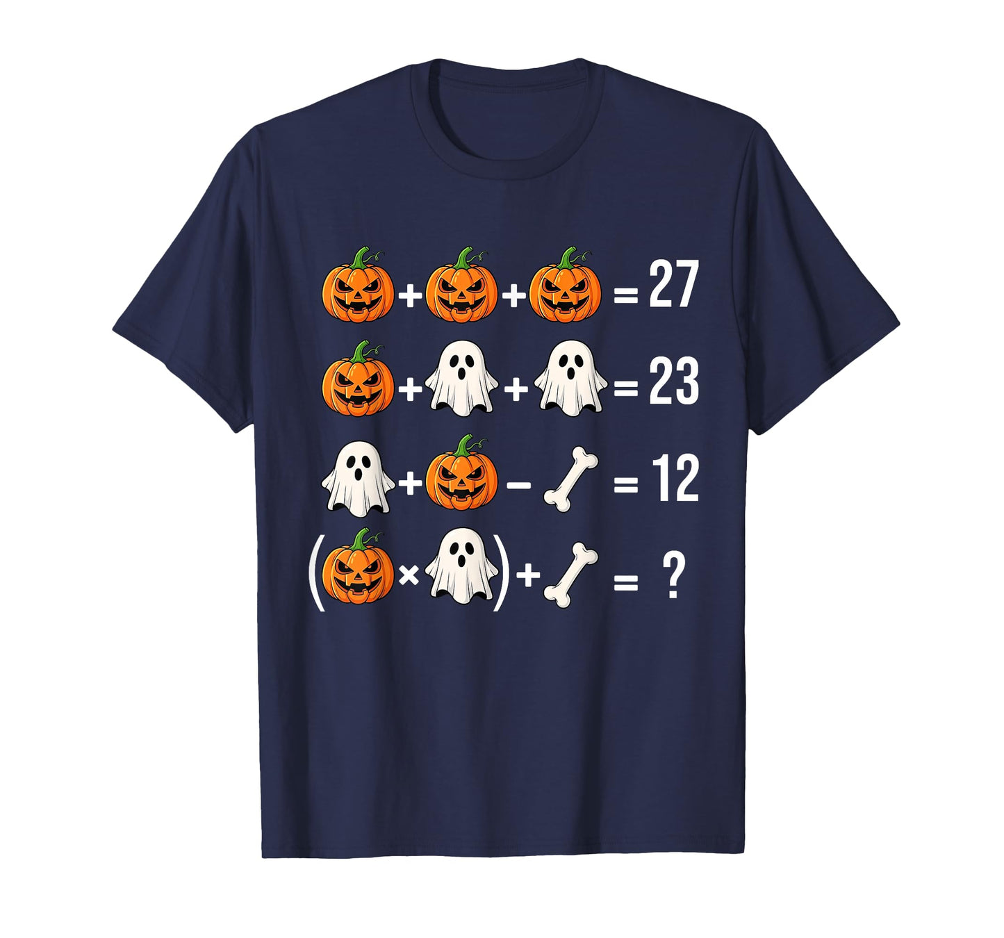 Funny 67 Meme Pumpkin Ghost Math Teacher Costume T-Shirt