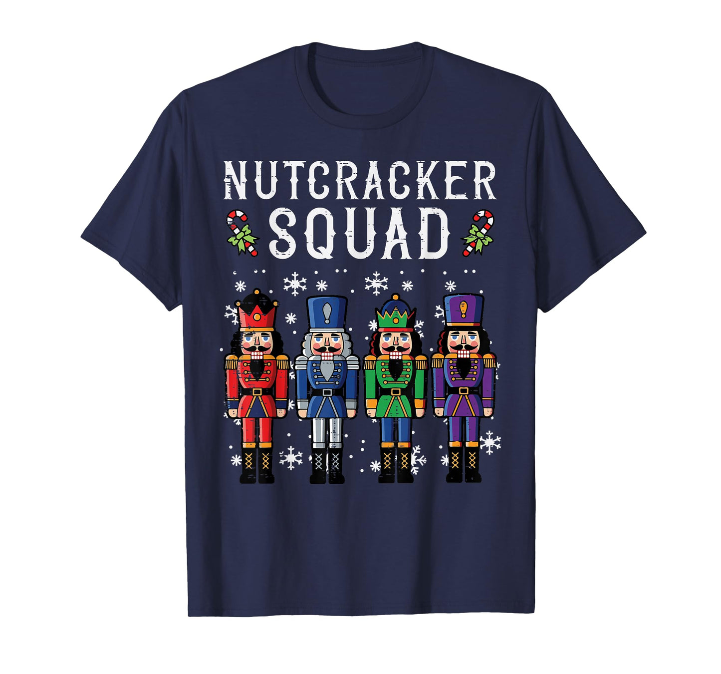 Christmas Nutcracker Squad Xmas Matching Crew Men Women Kids T-Shirt