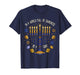 Retro Menorah Be A Light Happy Hanukkah Chanukah Christmas T-Shirt