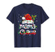 Mama Claus Shirt Christmas Lights Pajama Family Matching T-Shirt