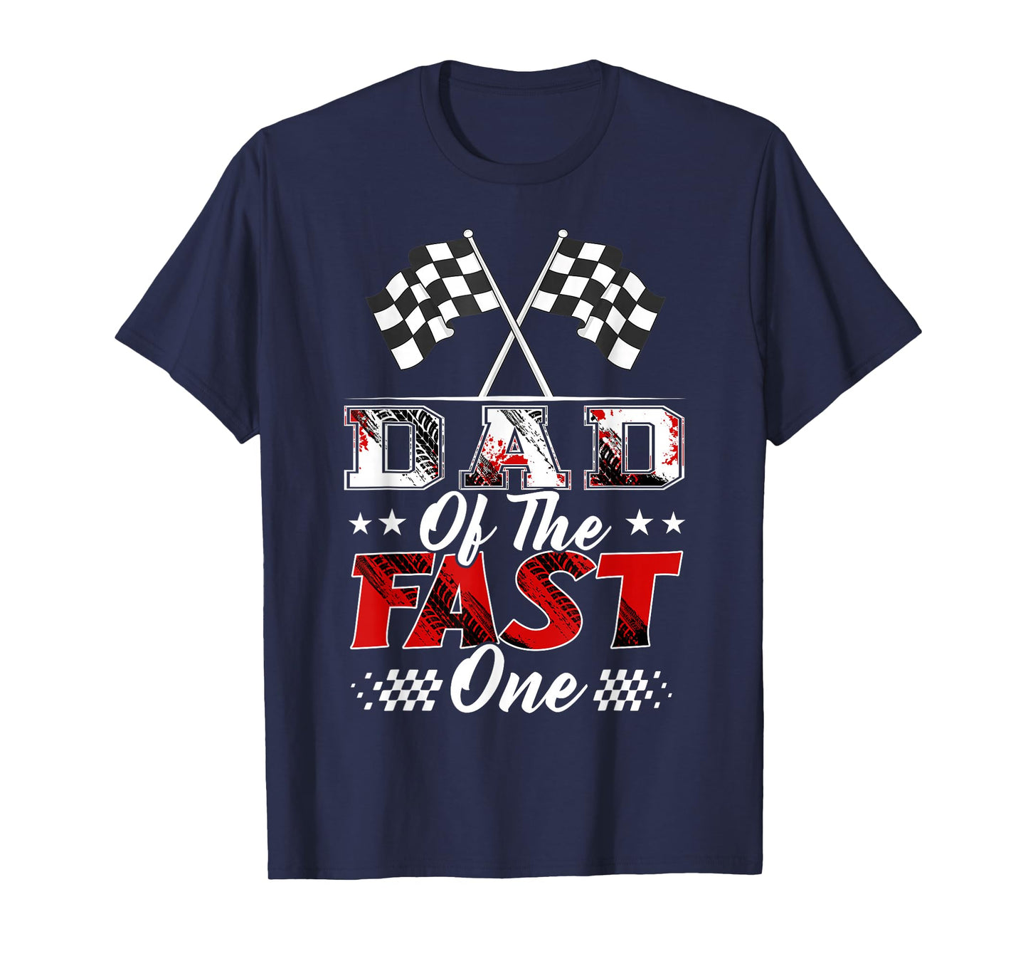 Dad of The Fast One Birthday 1st Race Car Family T-Shirt