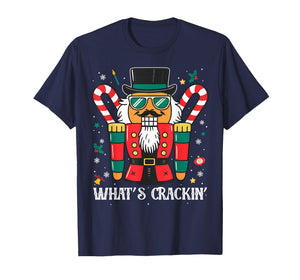Christmas Nutcracker Whats Crackin Funny Xmas Men Women T-Shirt