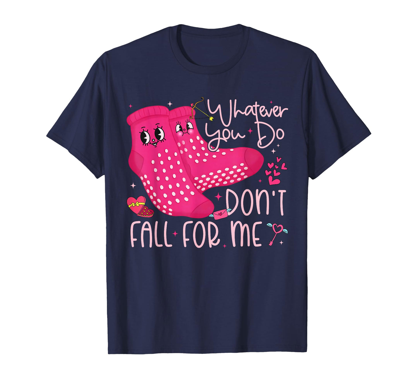 Valentine Whatever You Do Don't Fall for Me RN PCT CNA Nurse T-Shirt