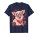 Pig Cute Farm Animal Sunglasses Heart Love Valentine T-Shirt