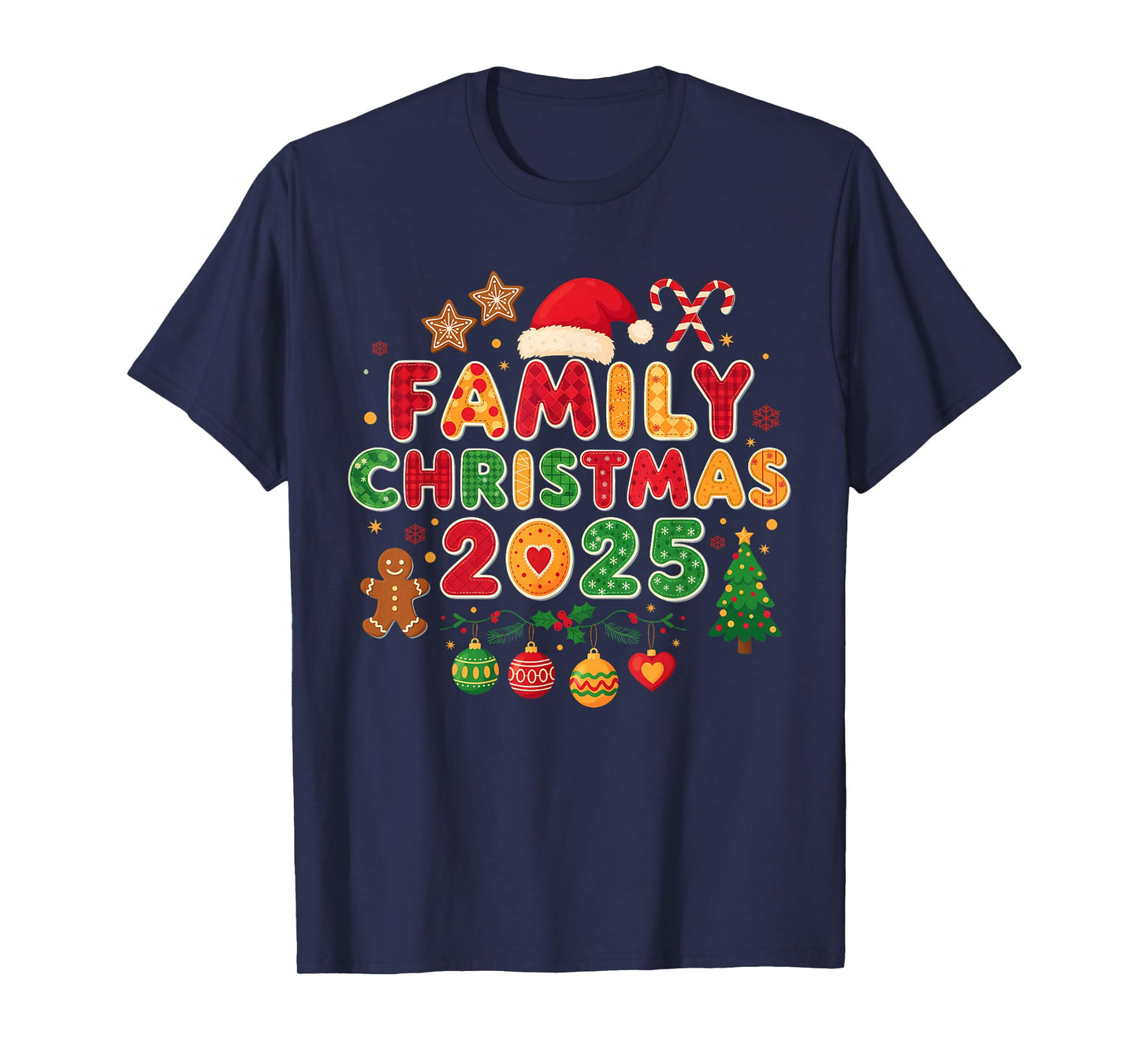 Family Christmas 2025 Matching Pajamas Xmas Men Women Kids T-Shirt