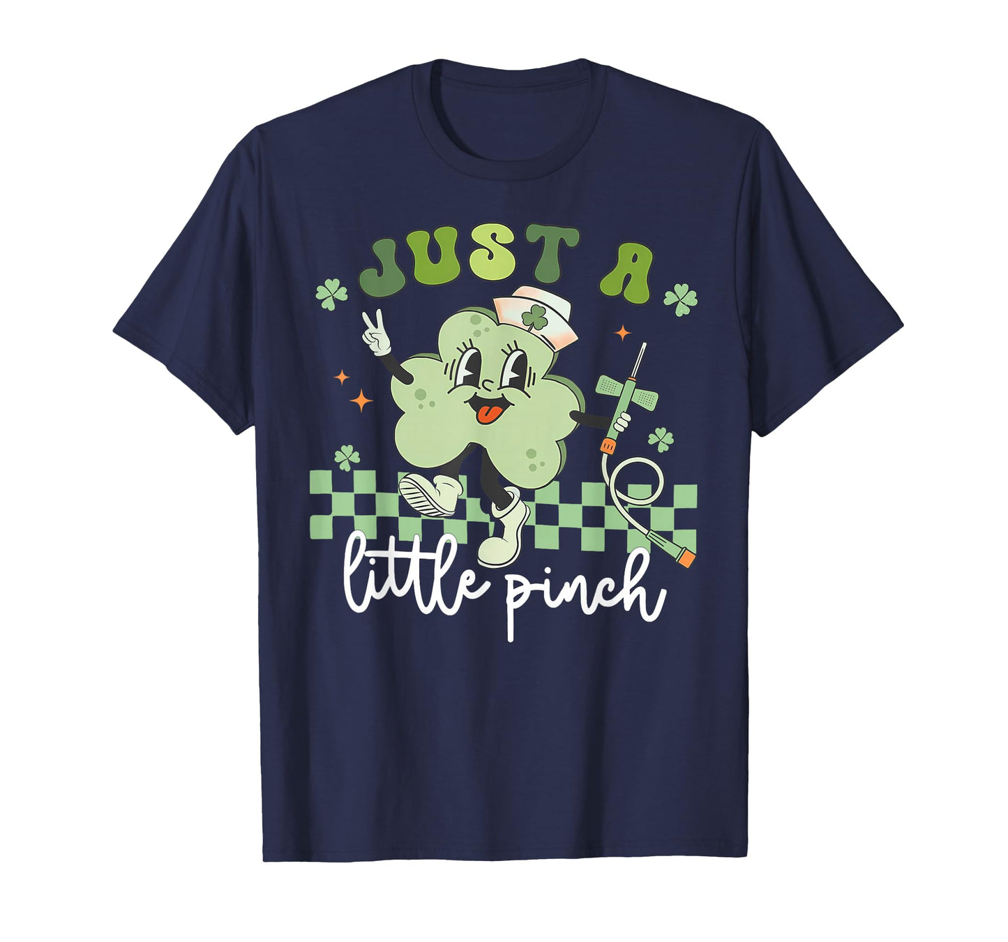 Just a Little Pinch Phlebotomist Nurse Shamrock Patricks Day T-Shirt
