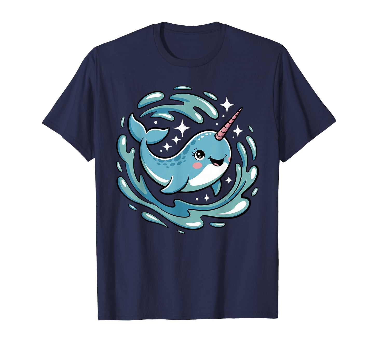Funny Narwhal Art for Men Women Kids Narwhal Lover Narwhal T-Shirt
