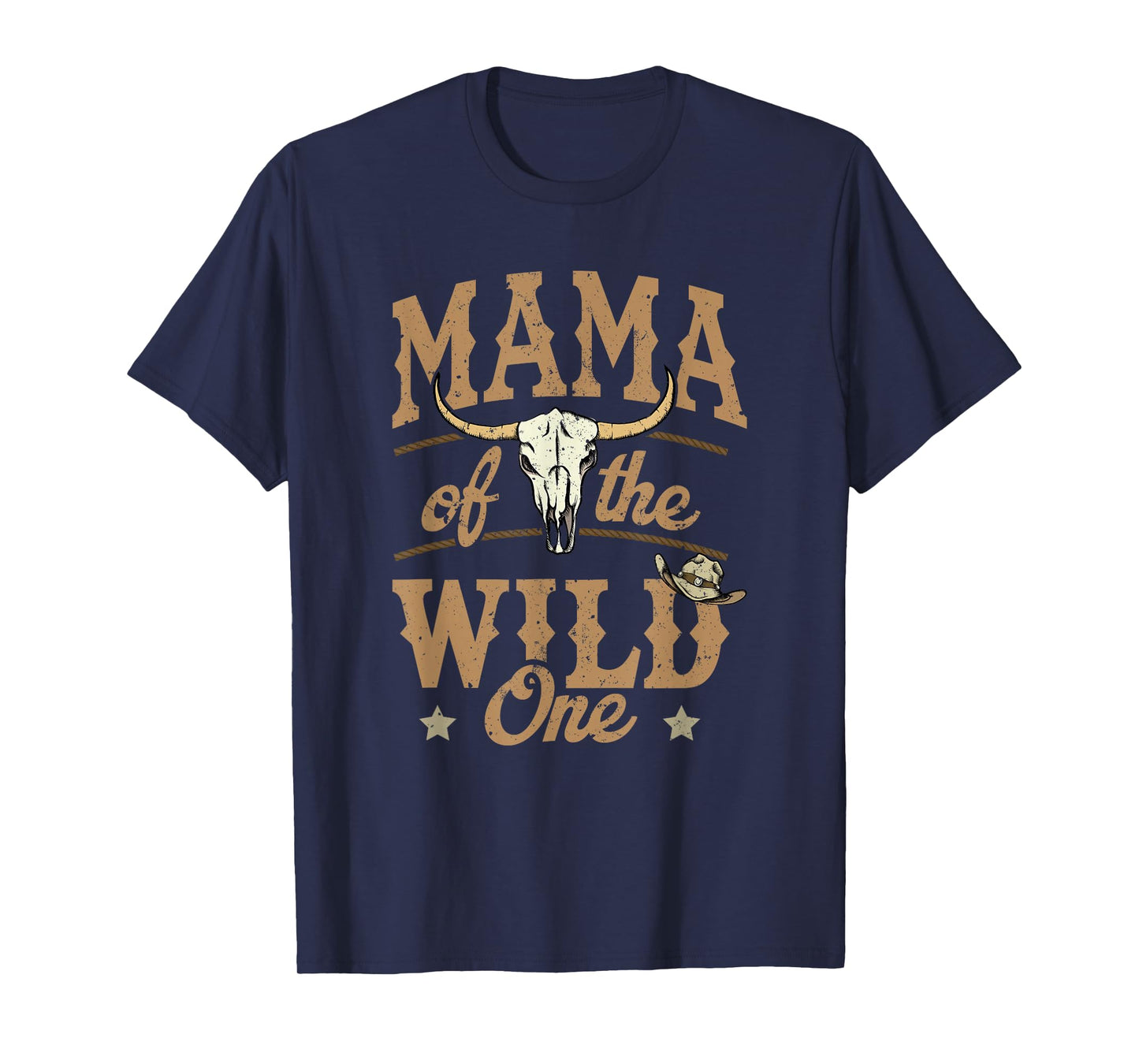 Mama of The Wild One Cowboy Western Rodeo Party Matching T-Shirt