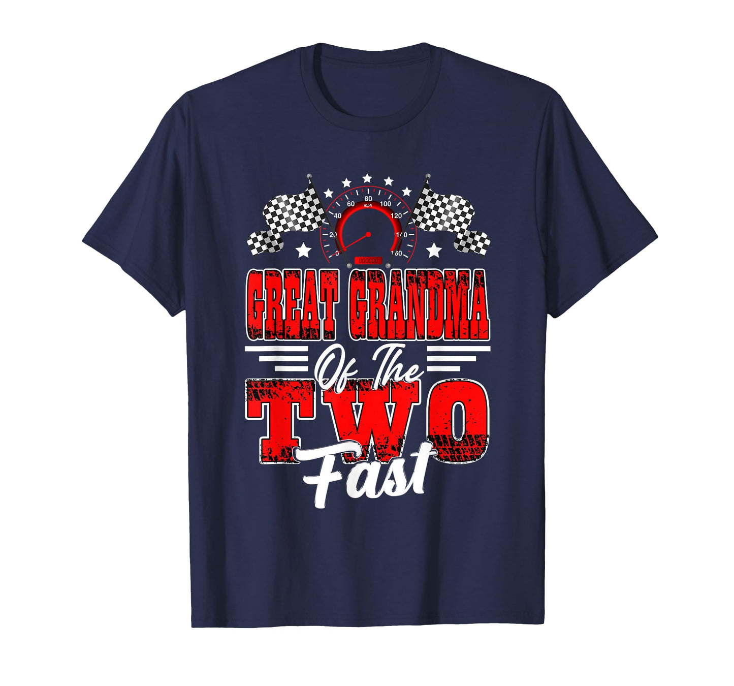 Great Grandma of The Two Fast 2nd Birthday Racing Car T-Shirt
