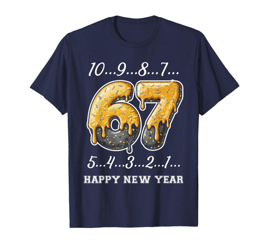 67 Happy New Year Six Seven Funny Countdown 2026 Brainrot T-Shirt
