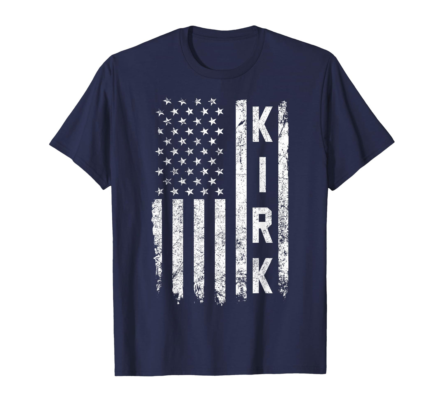 Retro Vintage Kirk US Flag T-Shirt