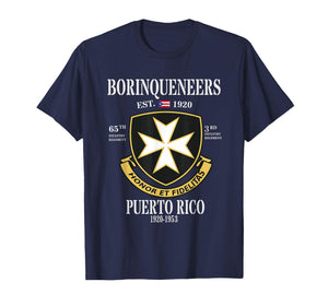 Borinqueneers 65th Infantry Regiment Puerto Rico Flag T-Shirt