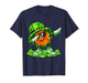 Dab Basketball St Patricks Day Ice Cream Drip Boys Shamrock T-Shirt