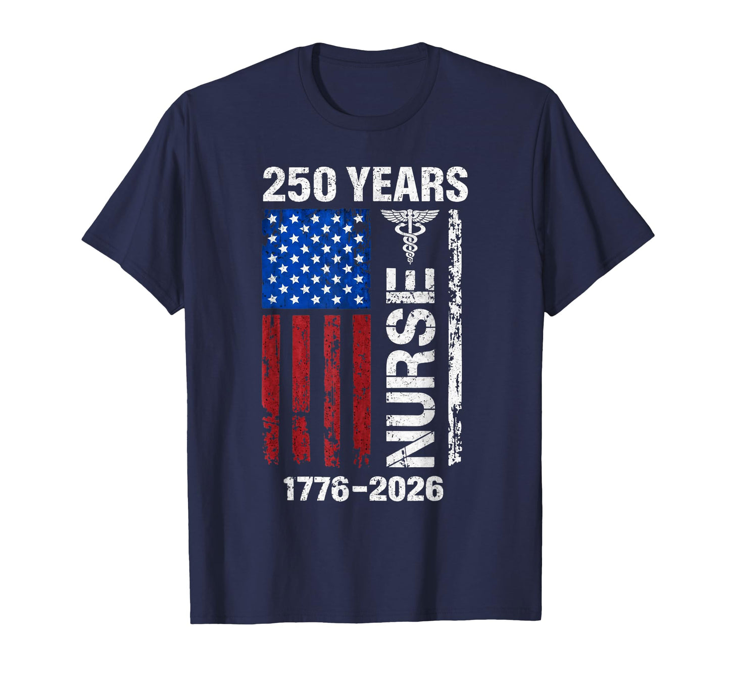 Vintage USA Nurse 250 Years Anniversary 1776 2026 T-Shirt