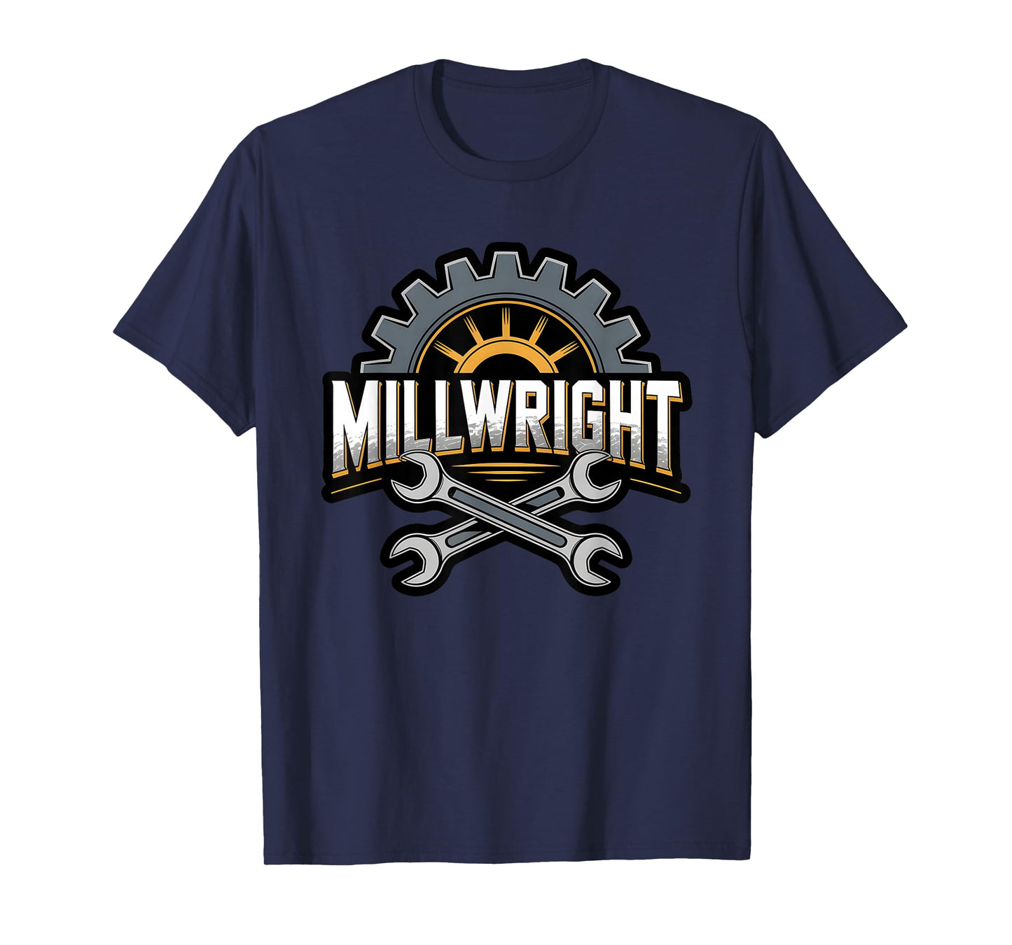 Millwright Gear Tools Industrial Mechanic Engineering Worker T-Shirt