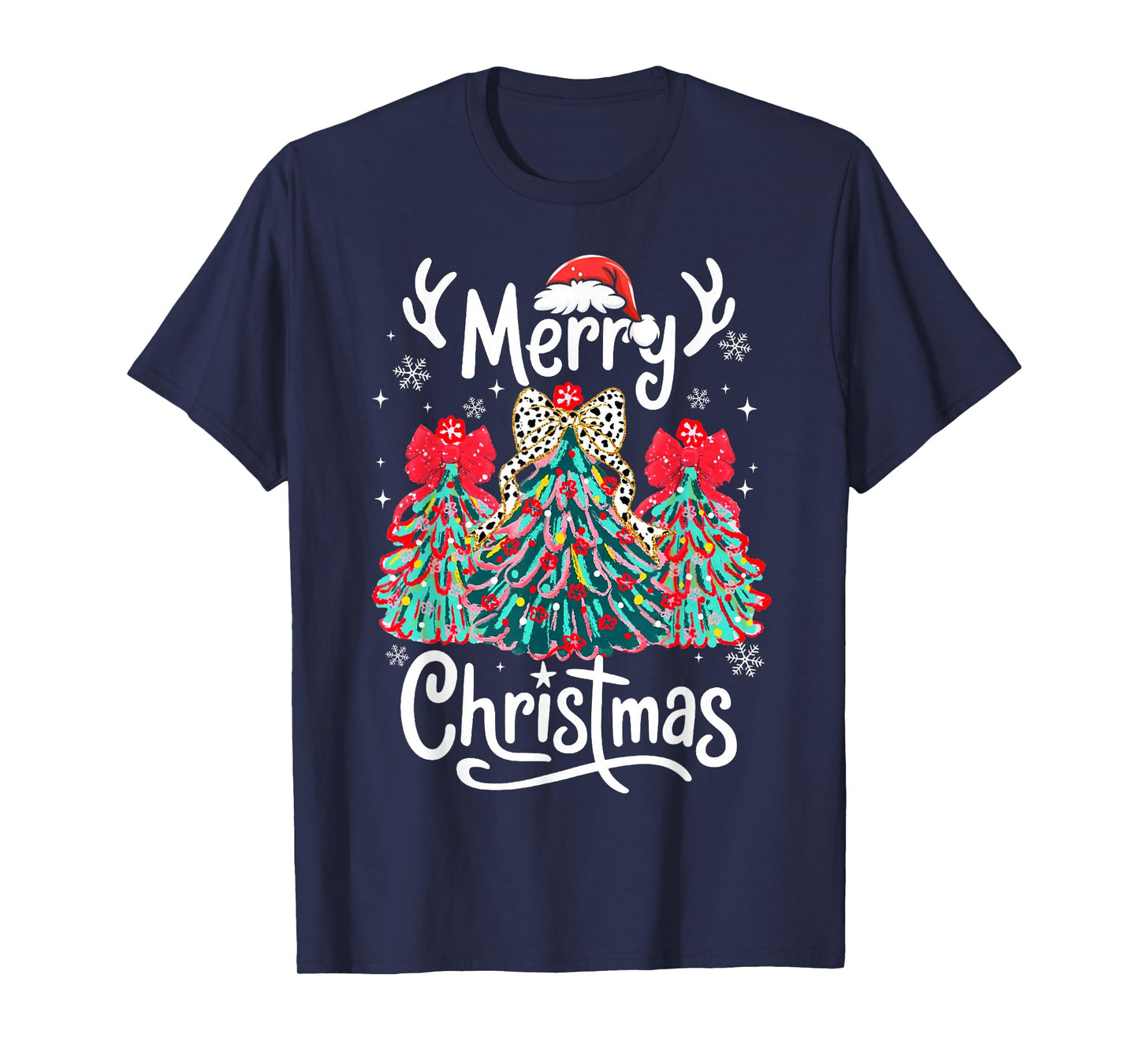 Merry Christmas Family Funny Christmas Tree Women Men Xmas T-Shirt
