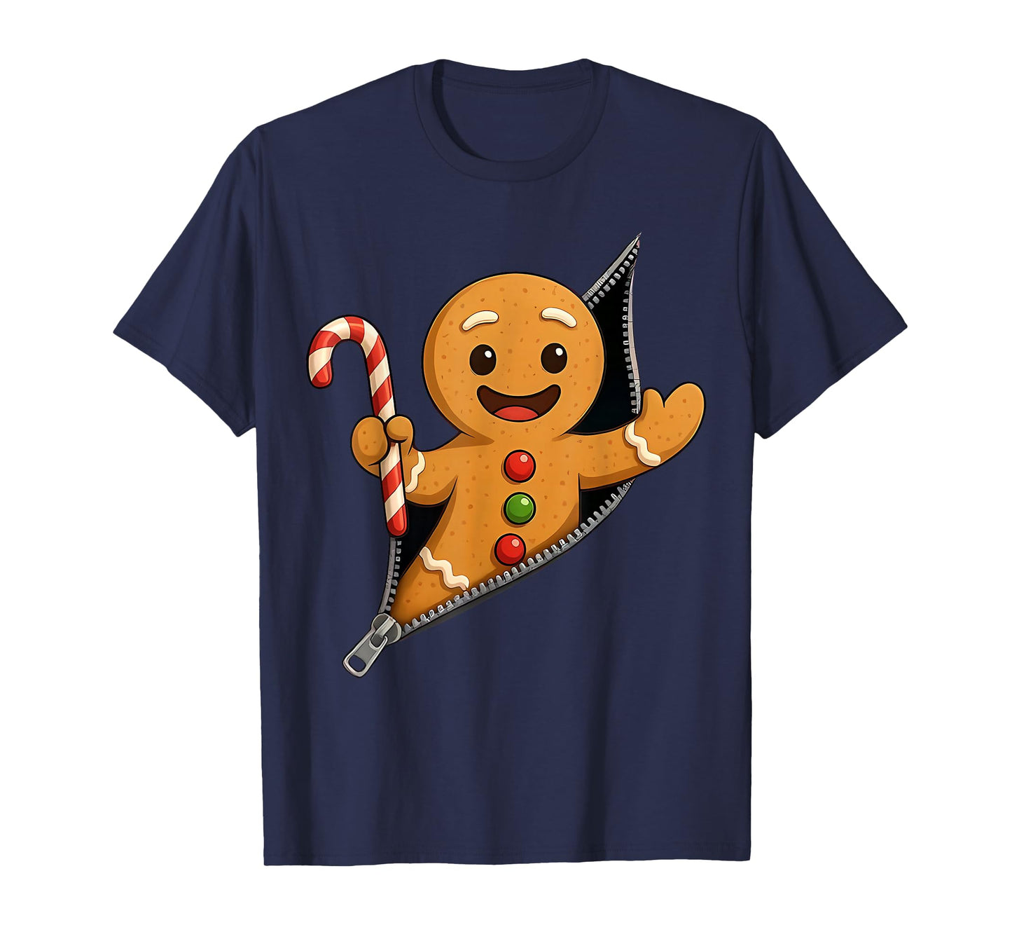 Gingerbread Man Funny Christmas Cookie Baking Cute Graphic T-Shirt