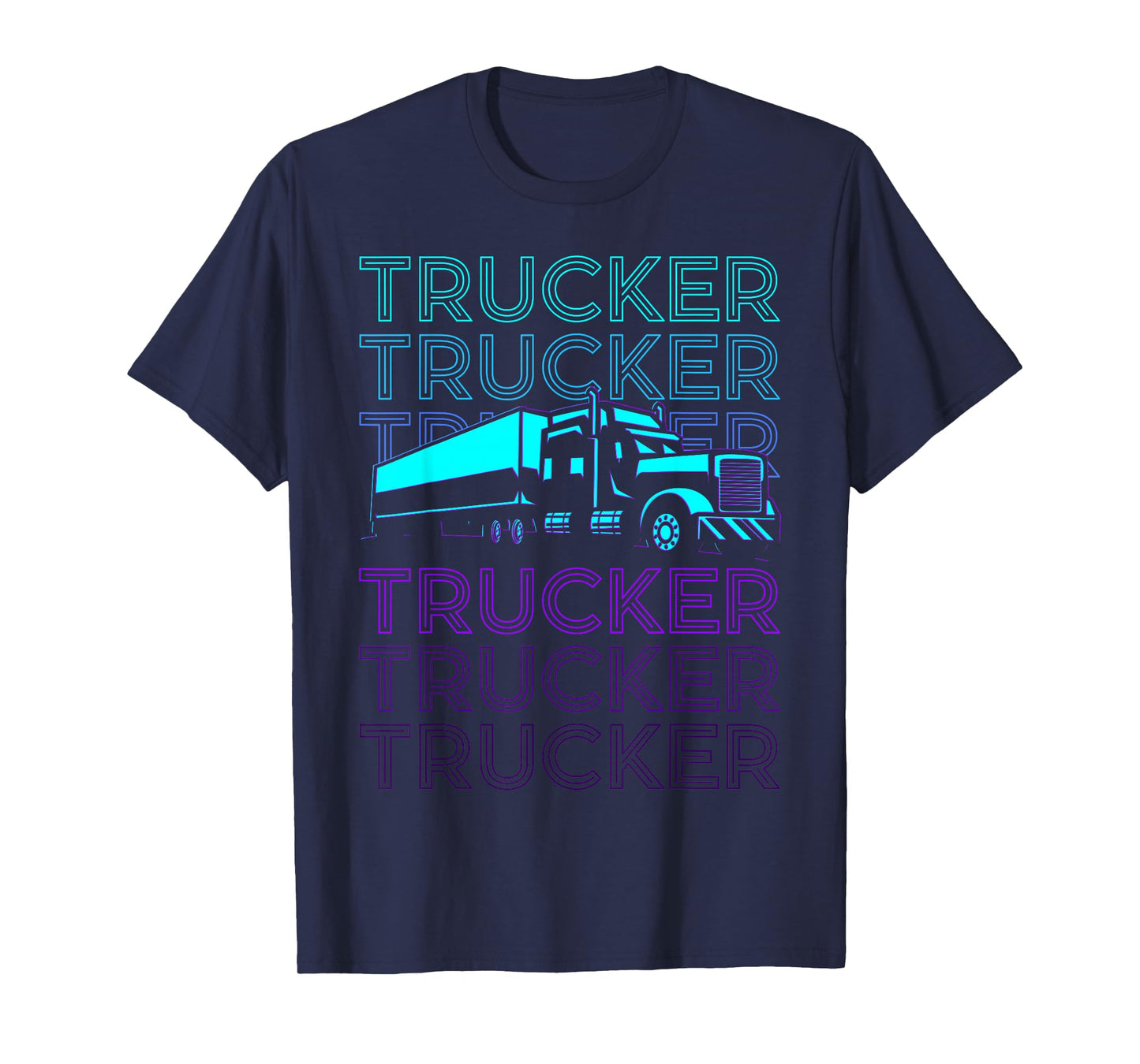 Trucker Truck Driver Retro T-Shirt