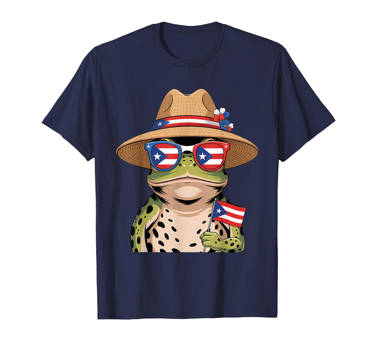 Coqui Frog Puerto Rico Taino Puerto Rican Flag Boricua T-Shirt