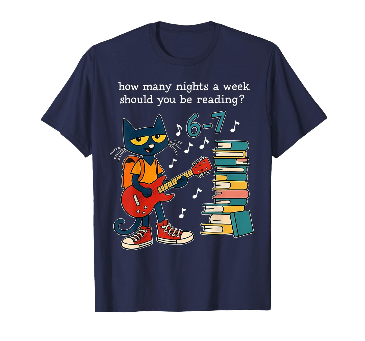 How Many Nights A Week Should You Be Reading 6-7 Teacher Kid T-Shirt