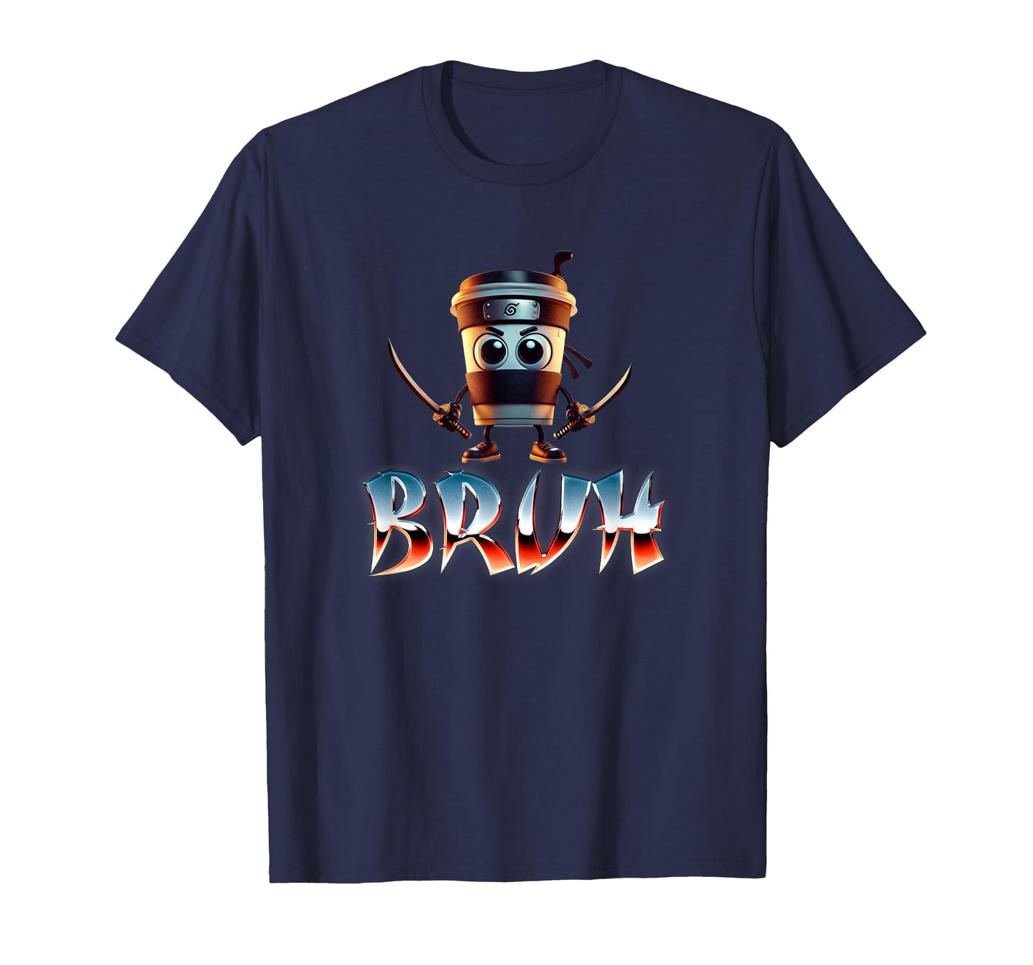 Funny Bro Bruh Coffee Cup Cappuccino Assassino T-Shirt