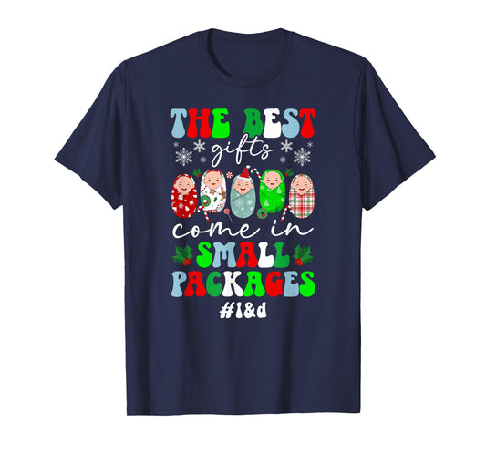 L&D Nurse Christmas Labor and Delivery Nurse Xmas Party T-Shirt