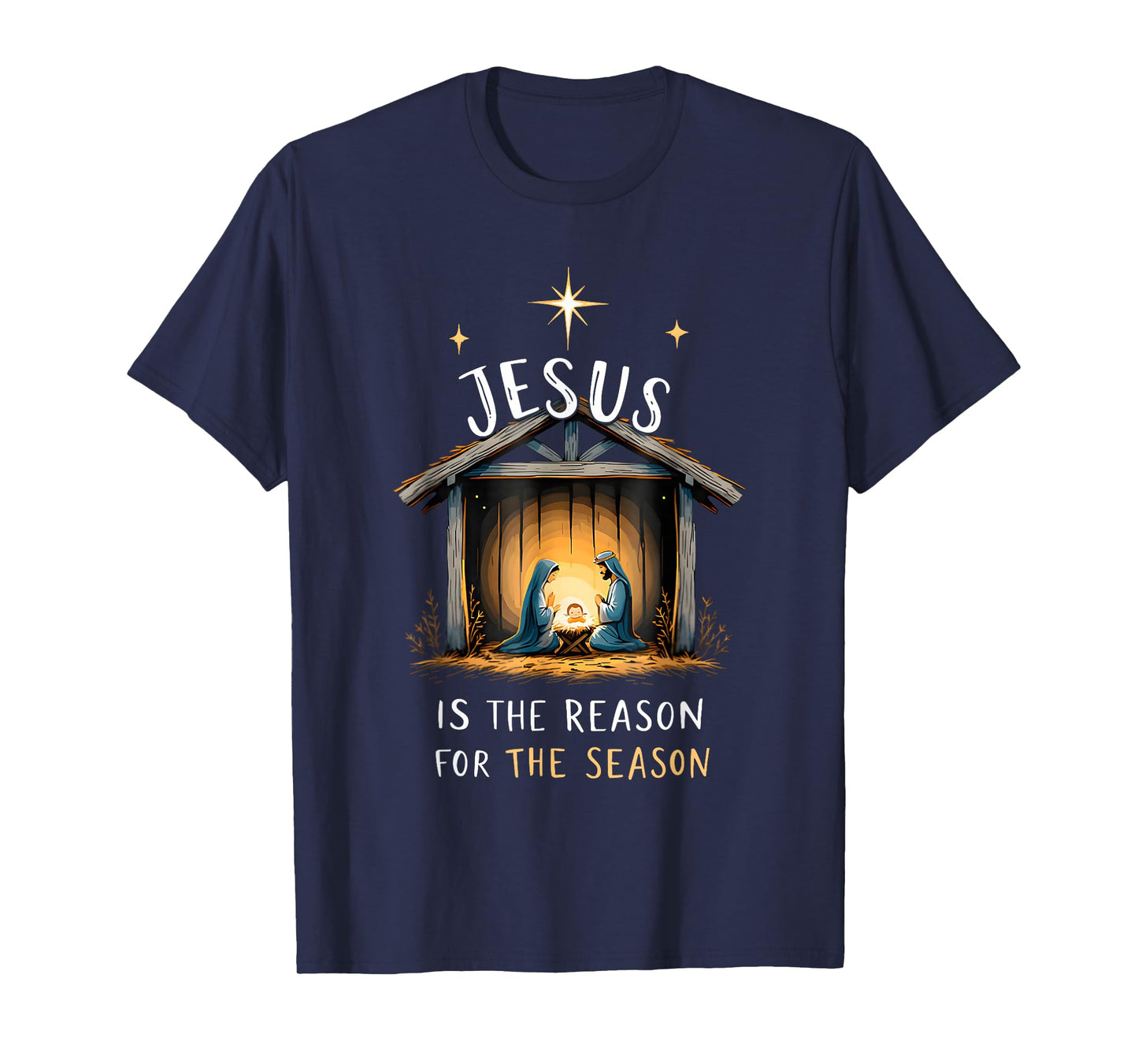 Jesus is The Reason for The Season Christian Faith Christmas T-Shirt