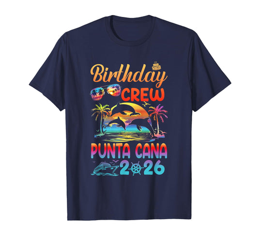 Punta Cana Birthday Trip Vacation 2026 Matching Group T-Shirt