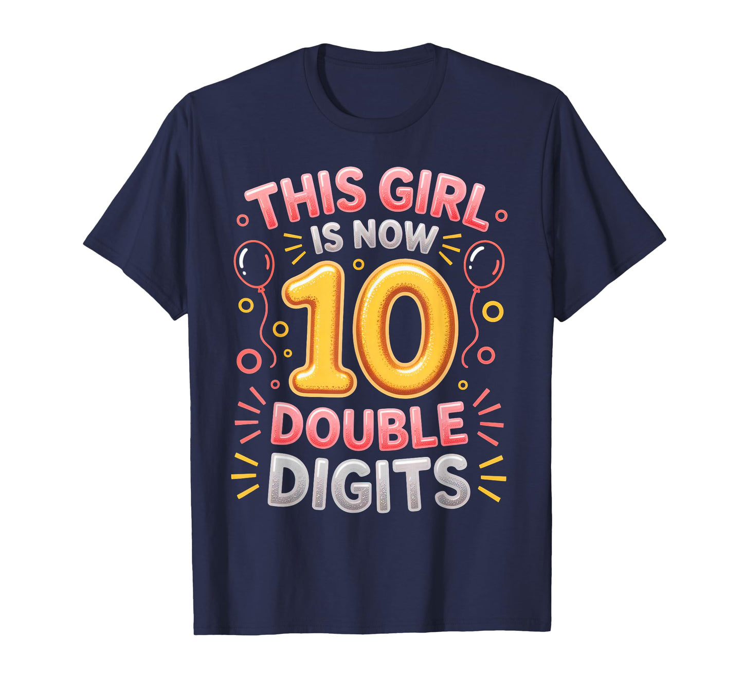 It's My 10th Birthday Shirt for Girls 10 Years Old Birthday T-Shirt