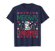 Funny Meowy Christmas Ugly Xmas Cute Lights CAT Santa Family T-Shirt