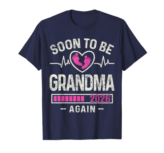Soon to Be Grandma Again 2026 Expecting Baby Grandmother T-Shirt