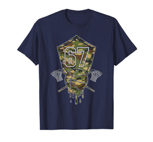 Basketball Drip Number 67 Basketball Player 67 Camo T-Shirt