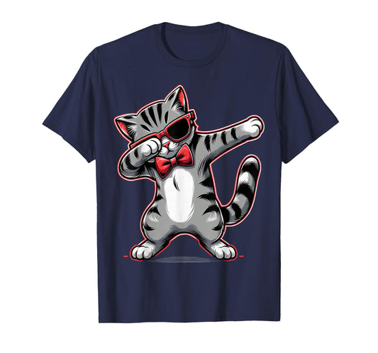 Dabbing Cat Funny Dab Cat T-Shirt