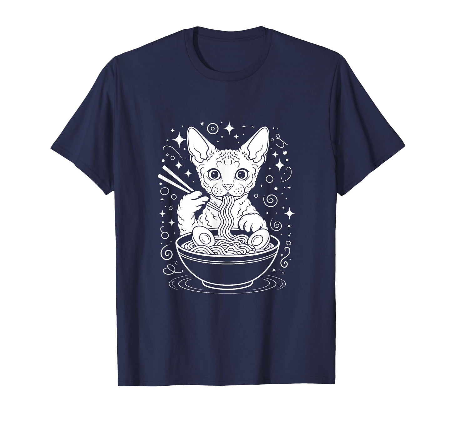 Devon Rex Ramen Japanese Noodles T-Shirt