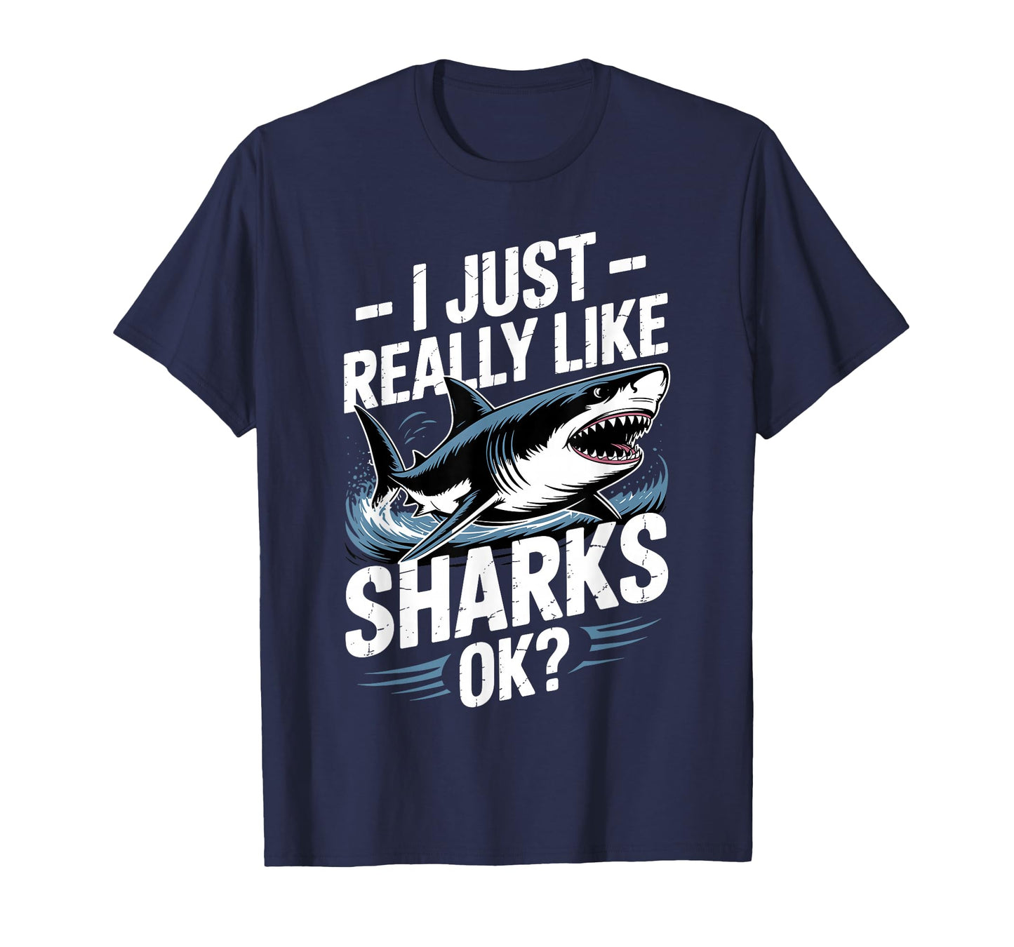 Cool Shark Art for Men Women Great White Hammerhead Shark T-Shirt