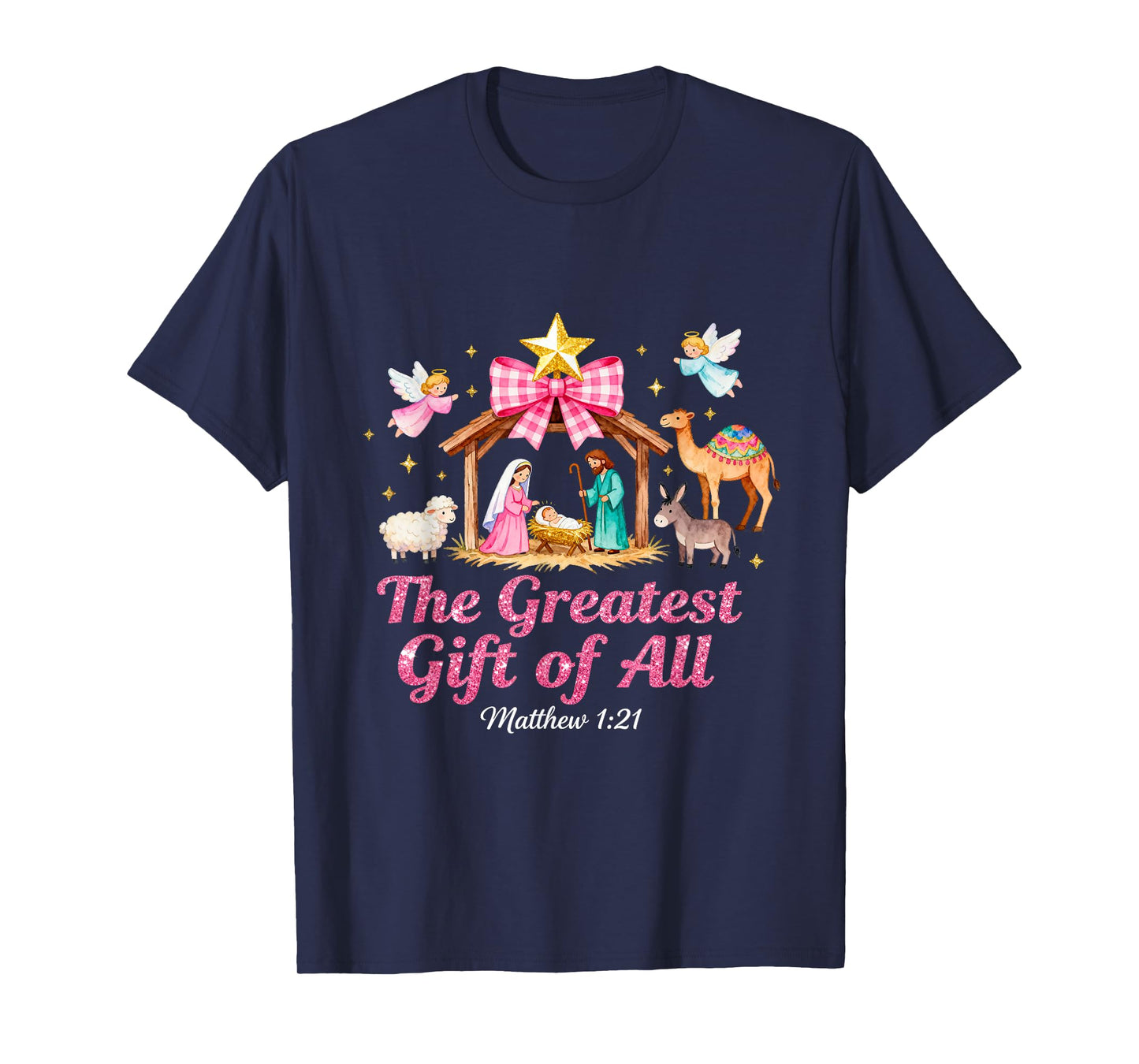 Religious Faith Christmas Coquette T-Shirt