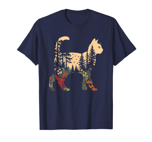 Boho cat Plants T-Shirt
