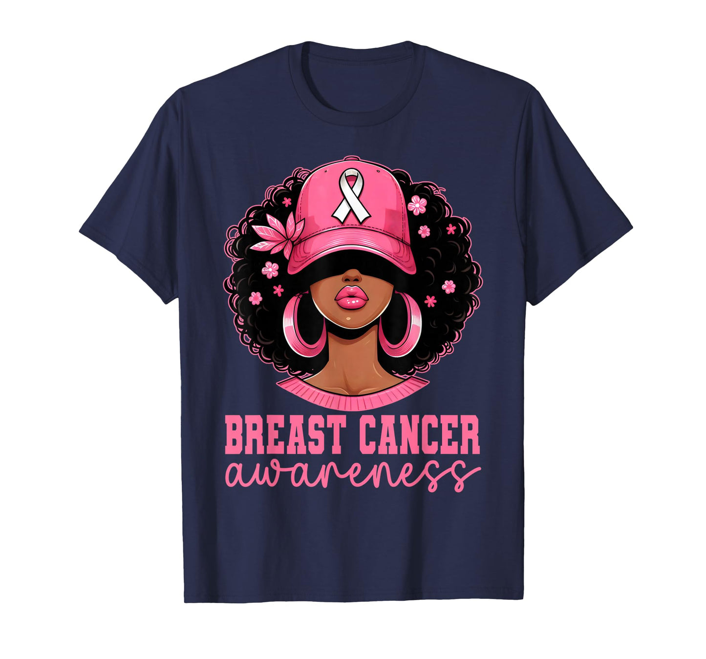 Black Women Breast Cancer Awareness in October We Wear Pink T-Shirt