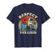 Respect Your Elders Gaming Control Retro Funny Gamer T-Shirt