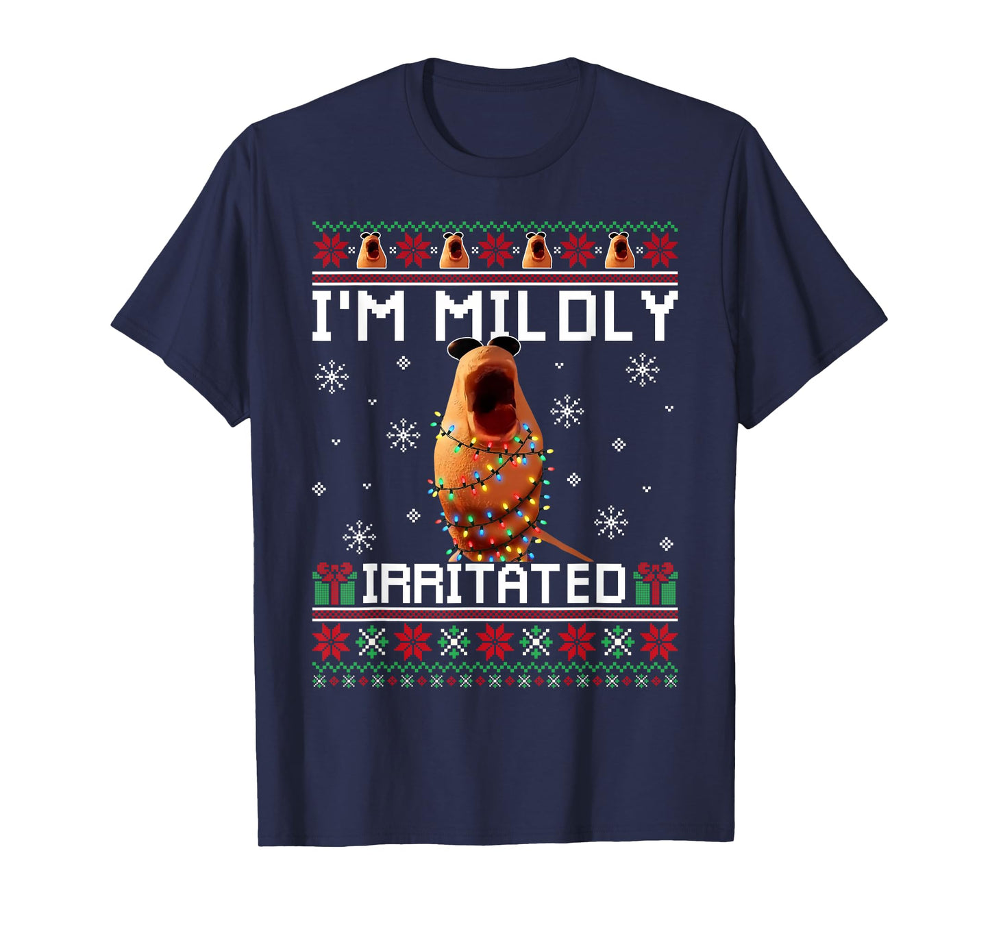 I'm Mildly Irritated Marcus The Worm Christmas Funny Meme T-Shirt