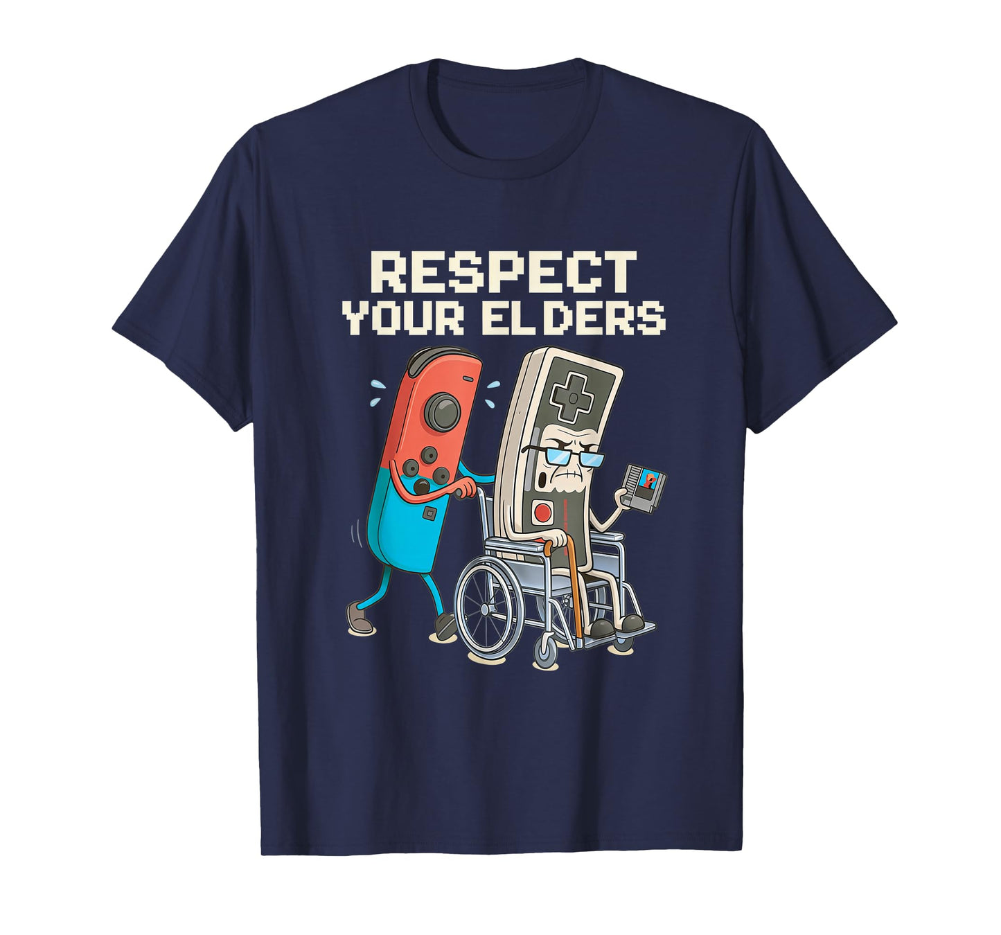 Respect Your Elders Gaming Retro Funny Gamer Controller 80s T-Shirt