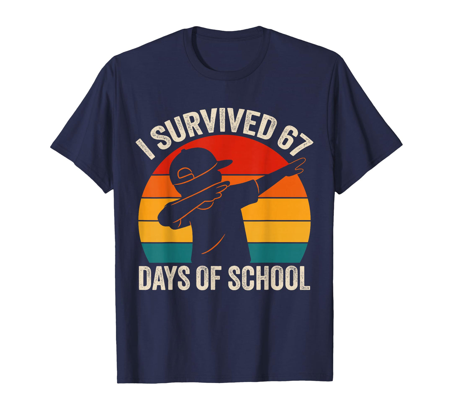 I Survived 67 Days of School Dabbing Six Seven Meme Boys T-Shirt