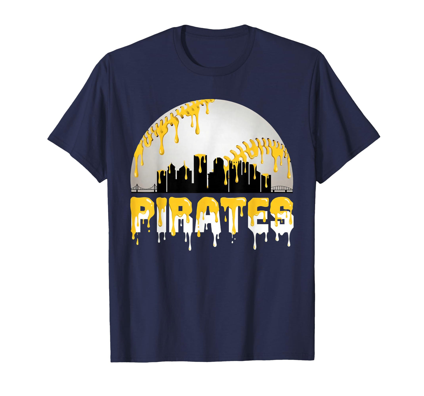 Pirates 412 Funny Baseball Drip for Boys Ice Cream T-Shirt