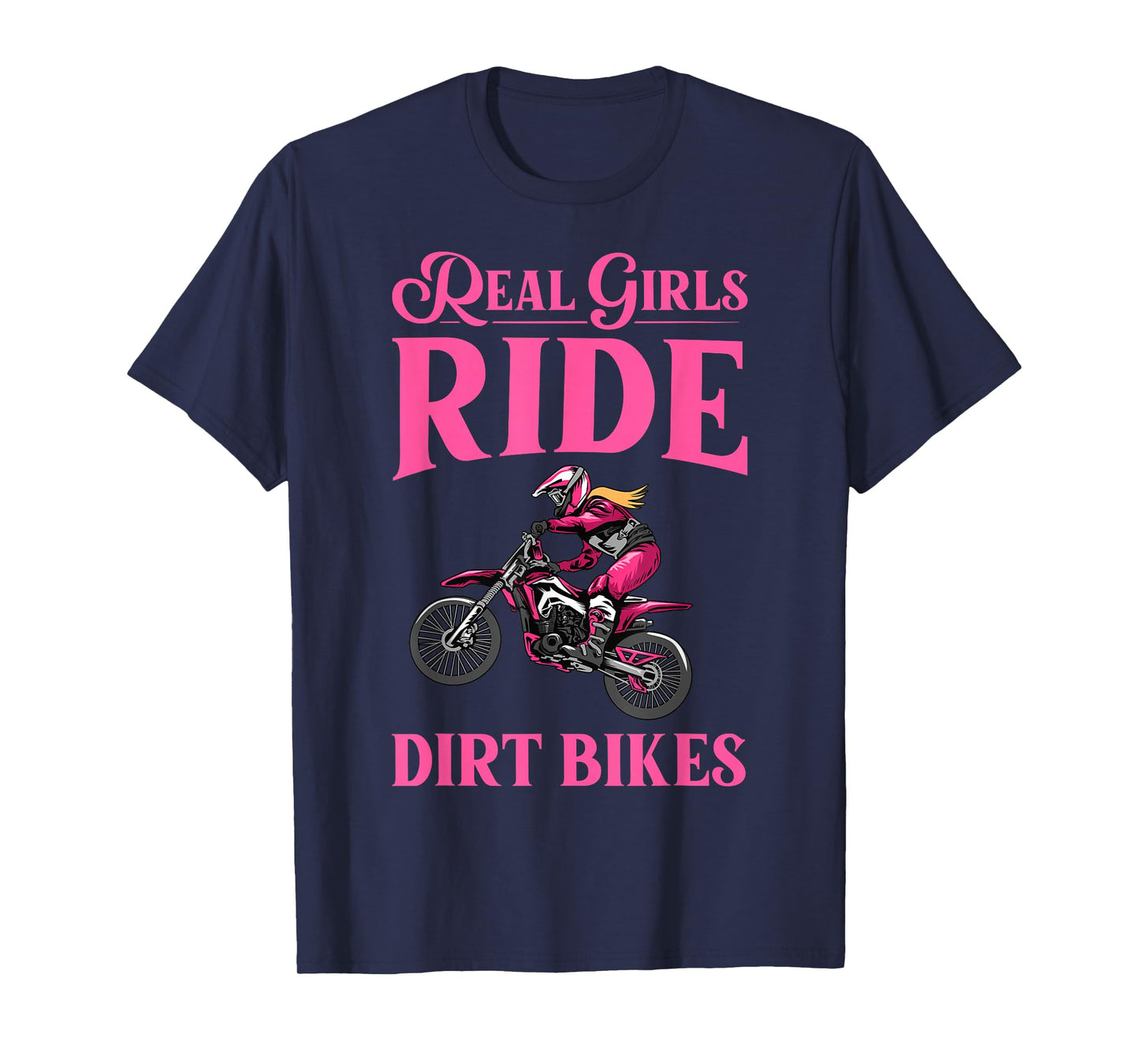 Cool Dirt Bike Art for Women Girls Motocross Racing Dirtbike T-Shirt