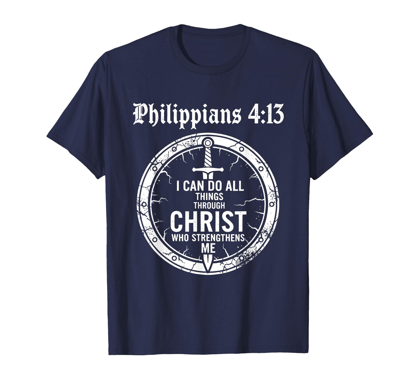 Philippians 4:13 Christian Bible Verse Faith Scripture T-Shirt